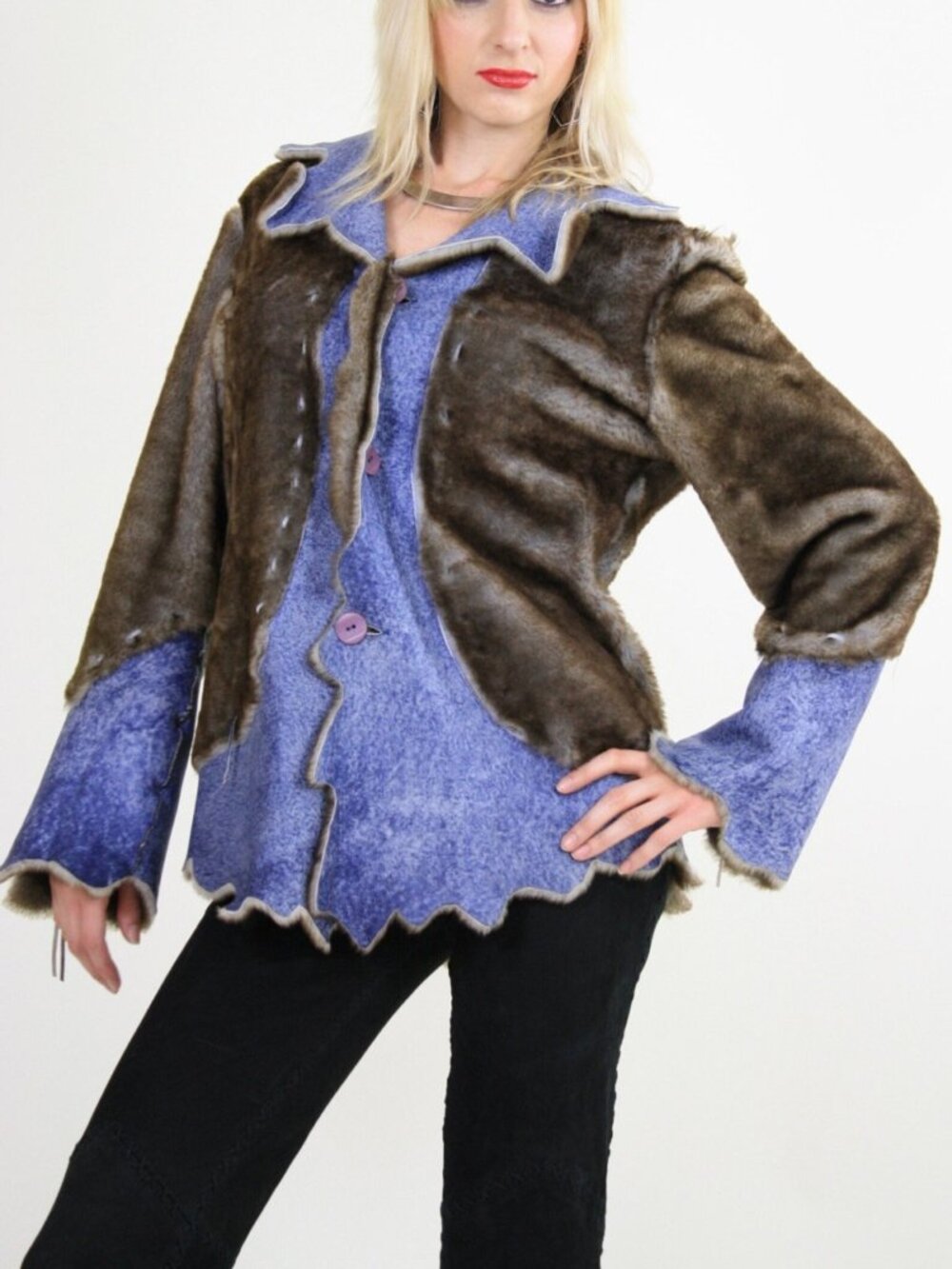 Vintage 70s hippie boho reversible PENNY LANE coat